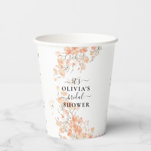 Brautparty Paper Cups Pappbecher (Rückseite)