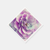Brautparty Paper Napkins Rose Serviette (Ecke)