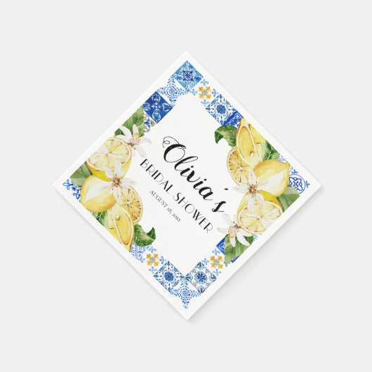 Brautparty-Papier für den Mittelmeerraum Napkin Serviette (Ecke)