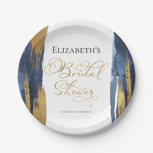 Brautparty Papier-Teller | ABSTRAKT Pappteller (Vorderseite)