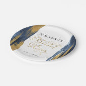 Brautparty Papier-Teller | ABSTRAKT Pappteller (Schrägansicht)