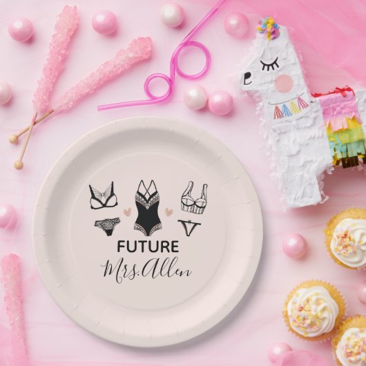 Brautparty-Papierdokumente für benutzerdefinierte Pappteller (Party)