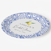 Brautparty-Papierplatte für den Mittelmeerraum Pappteller (Schrägansicht)