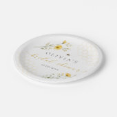 Brautparty-Papierplatten „Meant to Bee“ Pappteller (Schrägansicht)