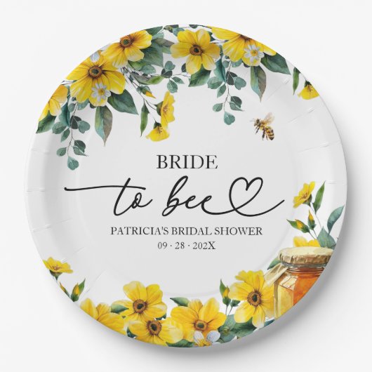 Brautparty Pappteller (Vorderseite)