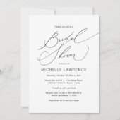 Brautparty Party Celebration, Moderne Romantik Einladung (Vorderseite)