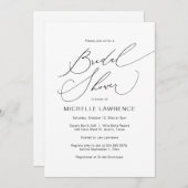 Brautparty Party Celebration, Moderne Romantik Einladung (Vorne/Hinten)