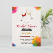 Brautparty-Party Einladung (Stehend Vorderseite)