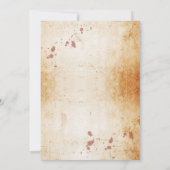 Brautparty Party Gothic Frame Halloween Einladung (Rückseite)