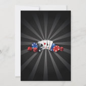 Brautparty Party Las Vegas Casino Einladung (Rückseite)