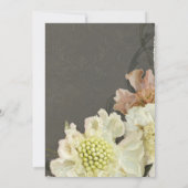 Brautparty Party Moderne, blumenfarbene Kunst Einladung (Rückseite)