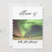 Brautparty Party Nordlichter Gäste Einladung (Rückseite)