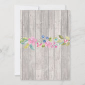 Brautparty Party Rustikales Teeplantage Einladung (Rückseite)