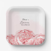 Brautparty Party Teller Blume (Vorderseite)
