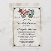 Brautparty Party Zuckerhut Creme Einladung (Vorne/Hinten)