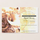 Brautparty Pass Goldfolie Folienkarte (Innenseite)