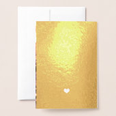 Brautparty Pass Goldfolie Folienkarte (Rückseite mit Umschlag)