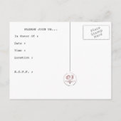 Brautparty Passport Einladungspostkarte (Rückseite)