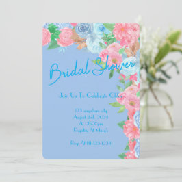 BRAUTPARTY PASTEL FLORAL INVITATION SAVE THE DATE
