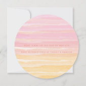 Brautparty | Pastell Watercolor Seashells Einladung (Rückseite)