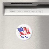 Brautparty Patriotic Wedding Magnet (In Situ (Geschirrspüler))