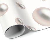 Brautparty Pearlsa und Prosecco Geschenkpapier (Rolleneckpunkt)
