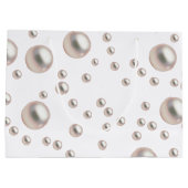 Brautparty Pearlsa und Prosecco Große Geschenktüte (Rückseite)