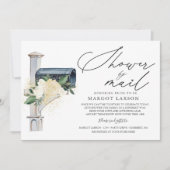 Brautparty per Mail Einladung Grün & Gold (Vorderseite)