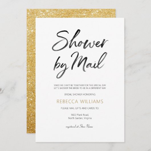 Brautparty per Post Einladung (Vorne/Hinten)