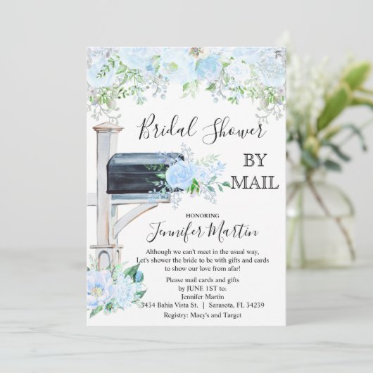 Brautparty per Post Einladung (Stehend Vorderseite)