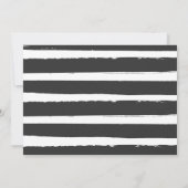 Brautparty per Post Einladung Blaue Blütenblume (Rückseite)