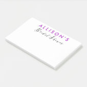 Brautparty Personalisiert Gefallen Post-it Klebezettel (angewinkelt)