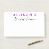 Brautparty Personalisiert Gefallen Post-it Klebezettel (Auf Schreibtisch)