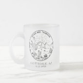 Brautparty Personalisiert Guest Gift Elegante Mattglastasse (Links)
