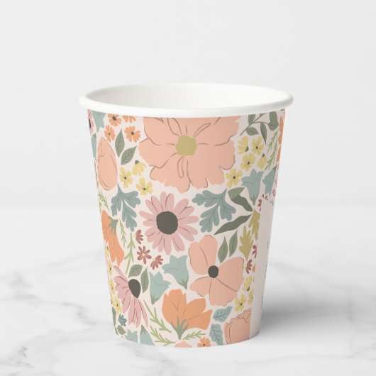 Brautparty Personalisiert Pappbecher (Vorderseite)