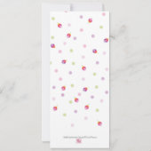 Brautparty, Petalen fallen über Vasen von Blume Save The Date (Rückseite)