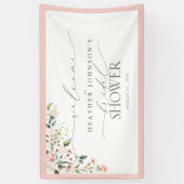 Brautparty Pink Aquarell Begrüßung Banner (Vertikal)