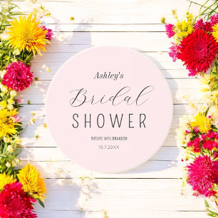 Brautparty Pink Black Chic Getränkeuntersetzer