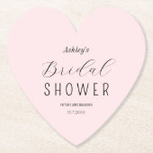 Brautparty Pink Black Chic Untersetzer (Vorderseite)