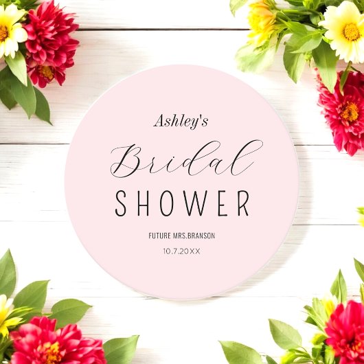 Brautparty Pink Black Chic Untersetzer