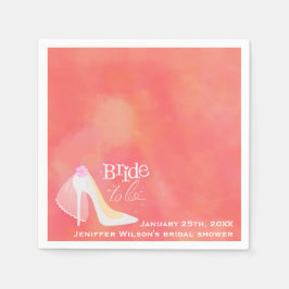 Brautparty Pink Bridge zu Papier Napkin Serviette
