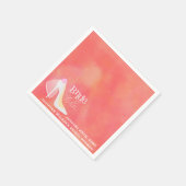 Brautparty Pink Bridge zu Papier Napkin Serviette (Ecke)