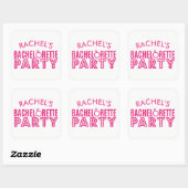 Brautparty Pink Junggeselinnen-Abschied Stickers (Blatt)
