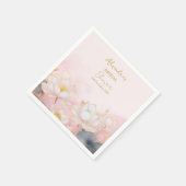 Brautparty Pink Lotus Nr. 8 Serviette (Ecke)
