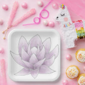 Brautparty Pink Lotus Pappteller (Party)