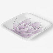 Brautparty Pink Lotus Pappteller (Gewinkelt)