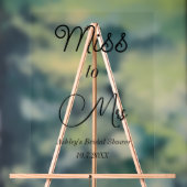 Brautparty Pink Miss an Mrs. Sign Foam Boards Acrylschild (Neutral)