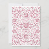 BRAUTPARTY PINK TALAVERA BLUME Einladung (Rückseite)