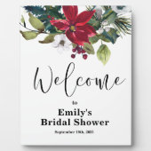 Brautparty Poinsettia - Urlaub Fotoplatte (Vorderseite)