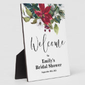 Brautparty Poinsettia - Urlaub Fotoplatte (Seite)